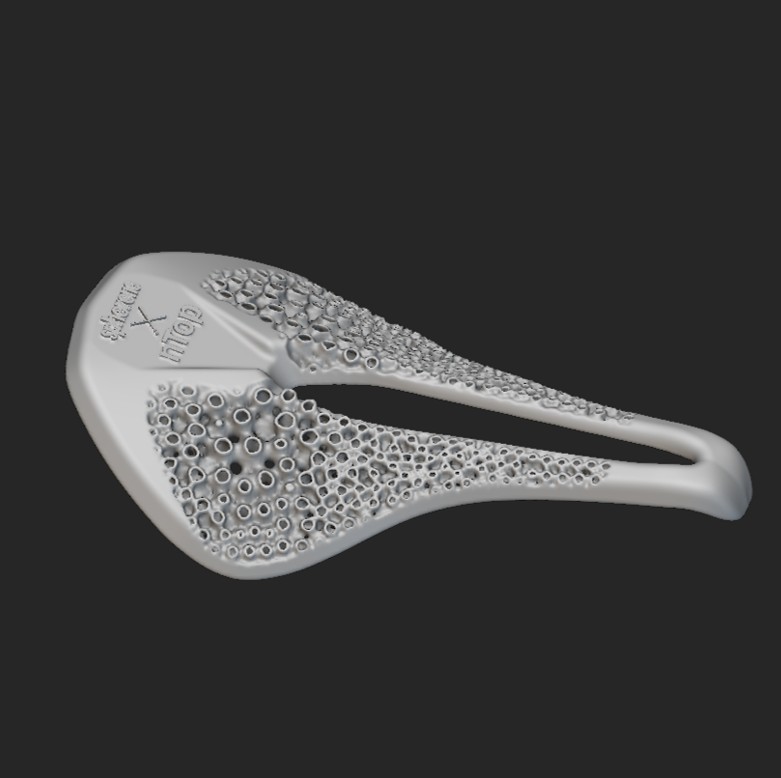Lightweight bike seat with a Spherene lattice