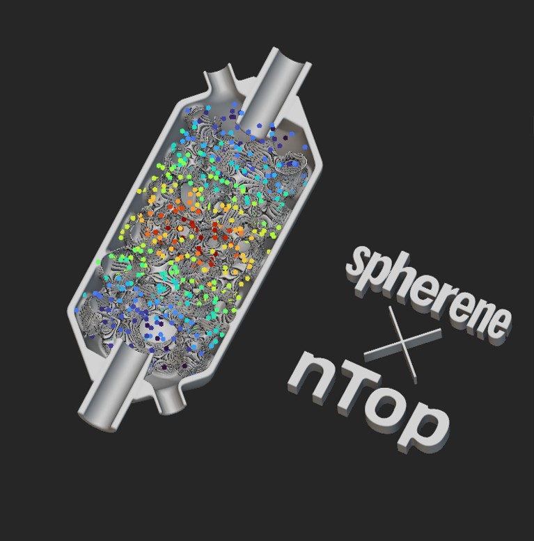 Heat exchanger with Spherene geometry